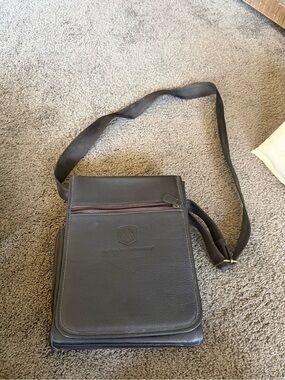 Sleek Dark Brown Crossbody Bag by Nino Valentino
